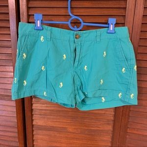 Old Navy Turquoise/Lime Seahorse Shorts